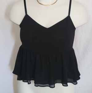 TORRID Black Peplum Blouse